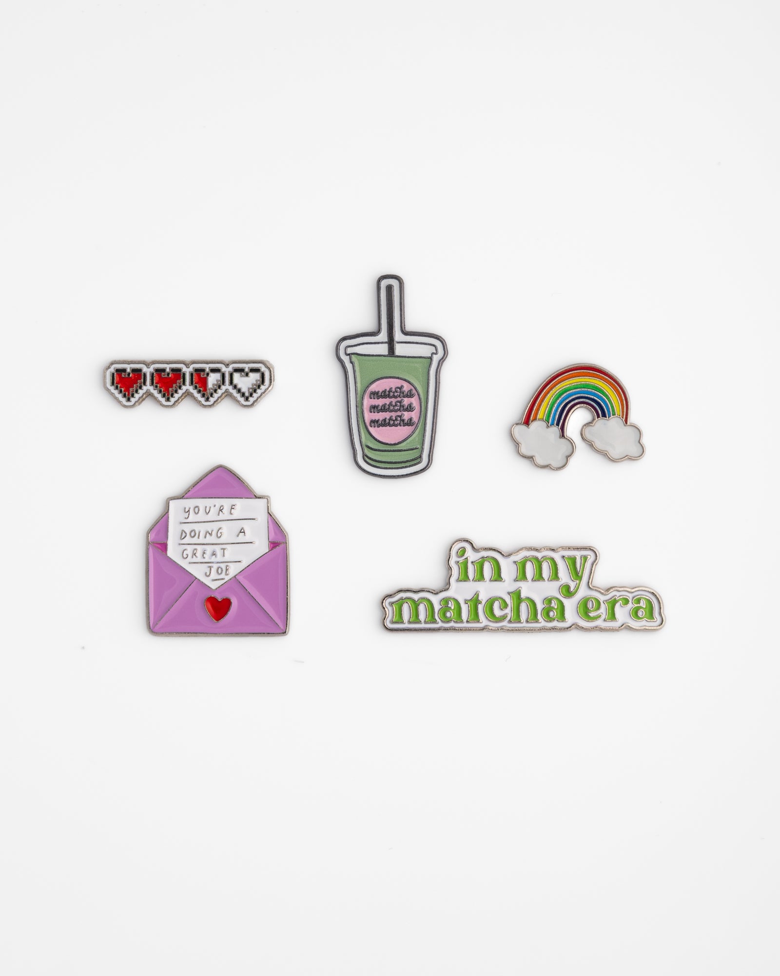 🍵 The Matcha Era Metal Stickers Set