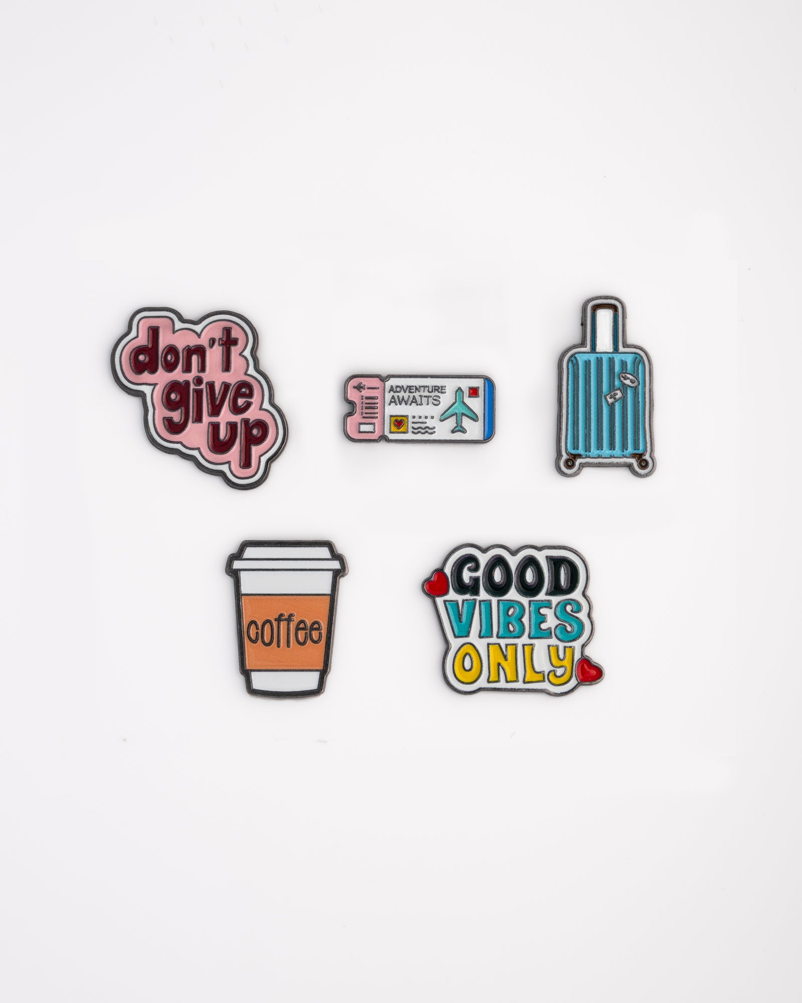 ✈️ The Adventure Club Metal Stickers Set